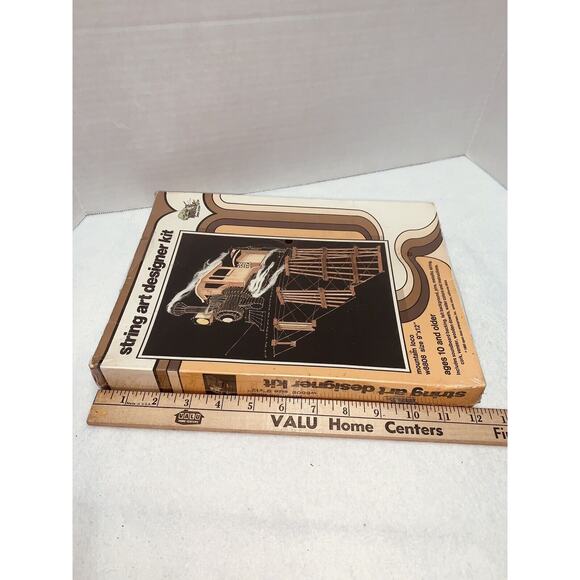 NOS String Art Designer Kit 1980 Mountain Loco Train Railroad Locomotive Sealed - Picture 10 of 11